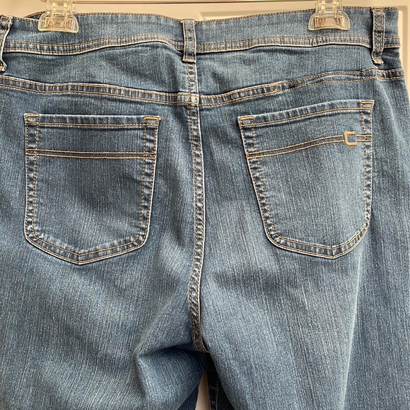 Chico's Faded Jeans, size 2 Regular. Gently worn - Picture 2 of 8